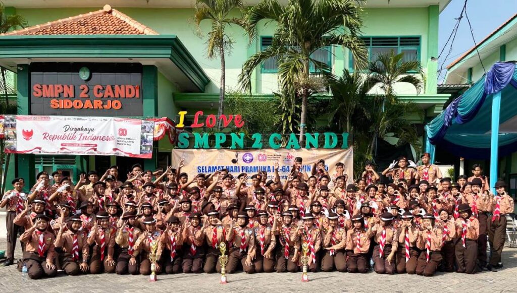 HP-64-Kwarran-Candi-tahun-2025-7-1024x581 Momentum Kebangkitan Pramuka Candi Nyawiji, Kwarran Candi Selenggarakan Upacara Peringatan Hari Pramuka ke-64