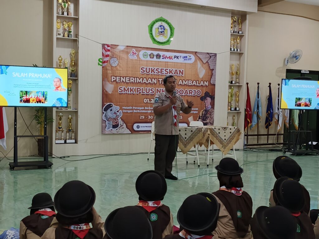 IMG_20250829_142902_718-1024x768 PTA 2025 SMK Plus NU Sidoarjo: 90 Calon Tamu Ambalan Dilatih Disiplin dan Kepemimpinan