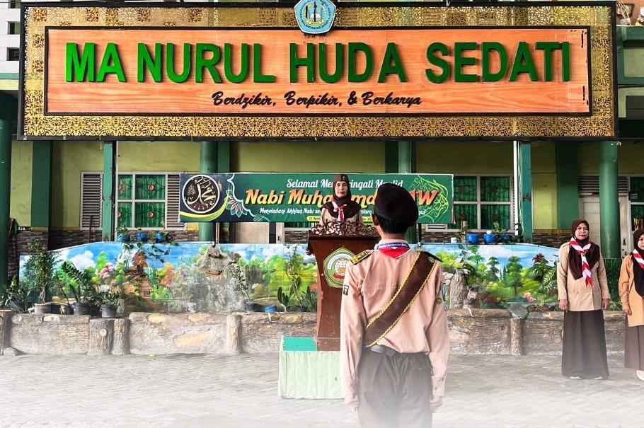 MA-Nurul-Huda-Sedati-PTA-5 Bentuk Generasi Penegak yang Tangguh, Disiplin, dan Berkarakter, MA Nurul Huda Sedati Adakan Penerimaan Tamu Ambalan