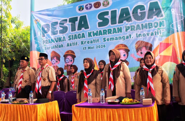 Tumbuhkan Ceria dan Karakter Sejak Dini, 704 Pramuka Siaga Ramaikan Pesta Siaga Kwarran Prambon 2026