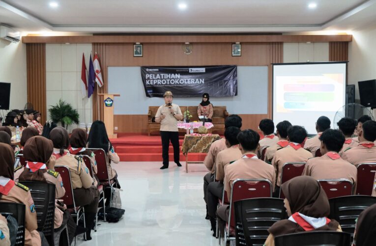 Kwarran Porong Gembleng Penegak Pramuka Lewat Pelatihan Keprotokoleran